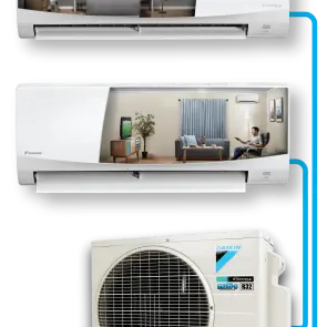DAIKIN AC MULTI S 1/2 PK + 1/2 PK 2 KONEKSI (2MKC30QVM) INVERTER Bali